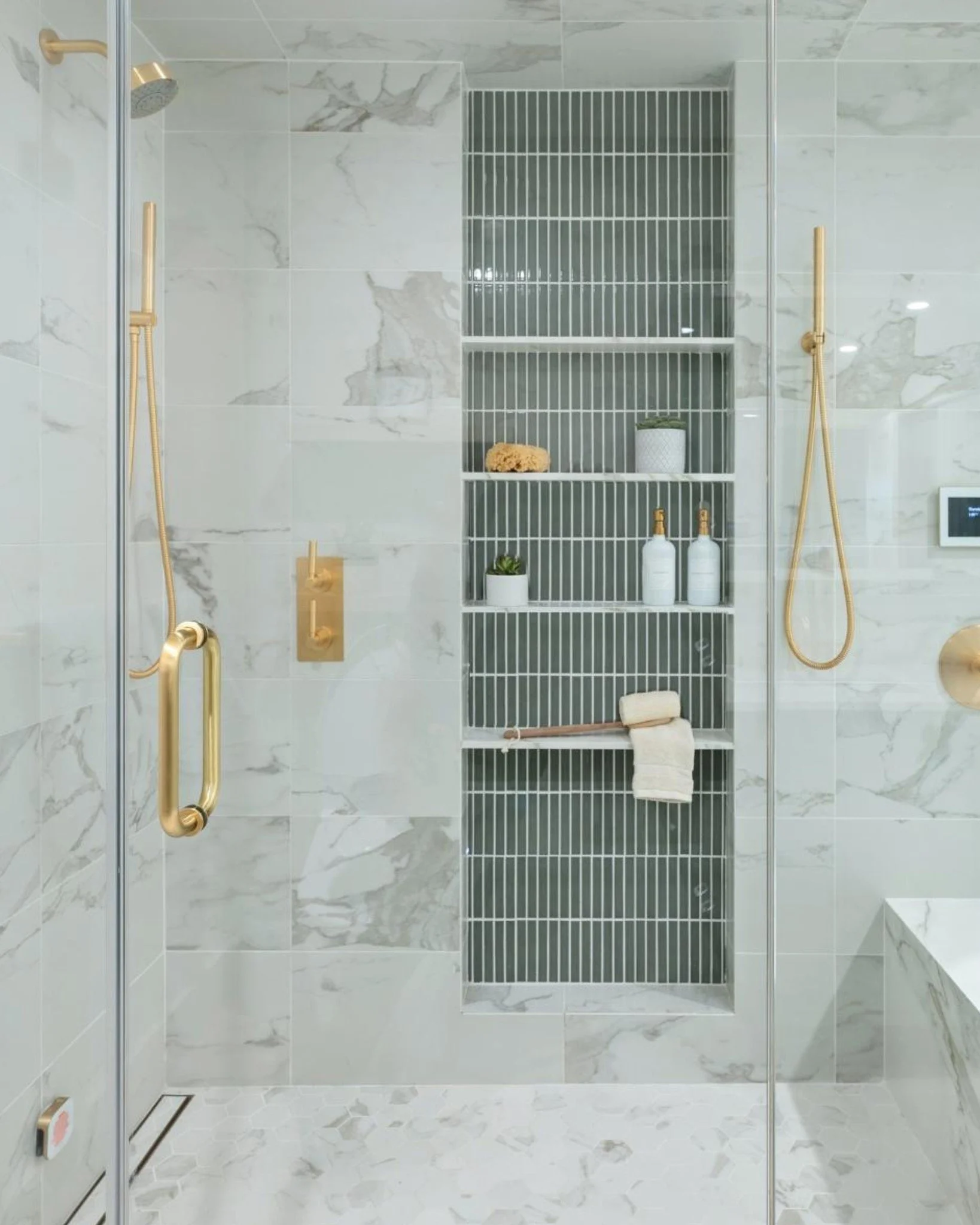 Somewhere between &ldquo;spa&rdquo; and &ldquo;primary bath&rdquo; is the sweet spot.

You spend so much of your day starting and ending in this room. It should feel calm when you walk in, easy to keep tidy, and generous with light and storage.

The 