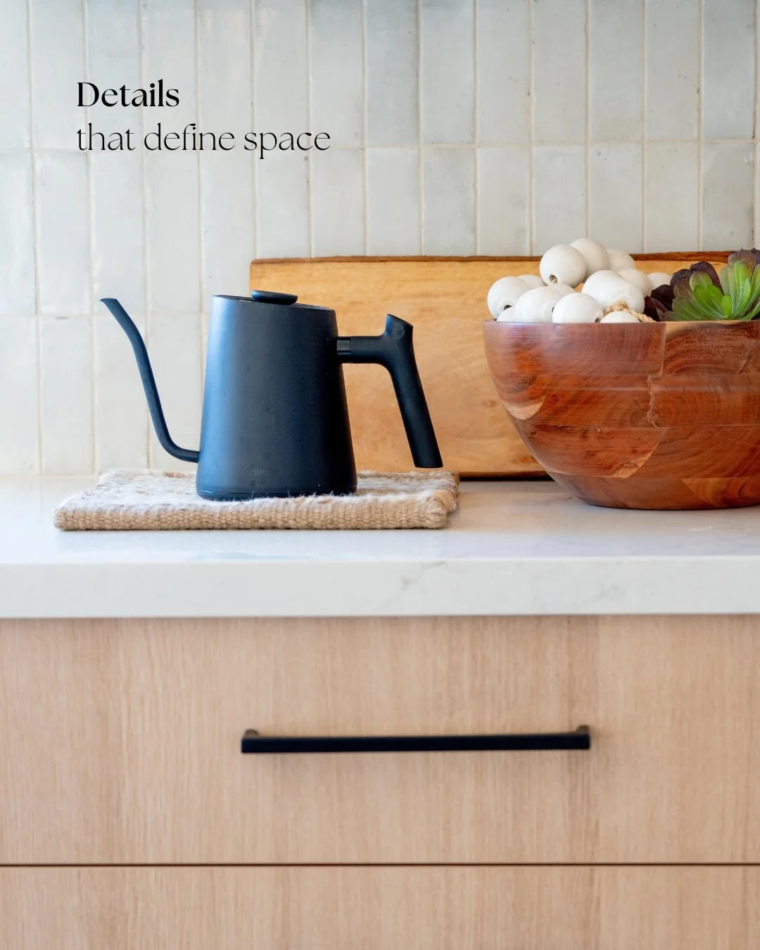 A kitchen is never defined by a single detail - it&rsquo;s shaped by how those details work together to create balance, warmth, and flow.

In this space, white oak cabinetry establishes a warm, natural foundation, while satin brass accents bring a se