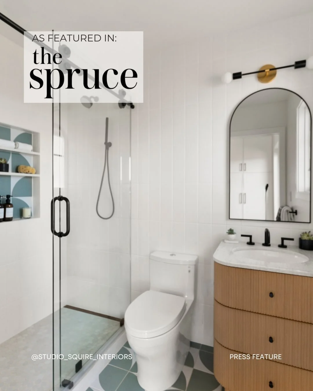Studio SQUIRE made it into The Spruce. Turns out our take on retro tile made the expert cut.

Michelle broke down two patterns worth a second look this year. Curved geometric arc tile, spotted right here in our Belvedere-Tiburon project, and fish sca