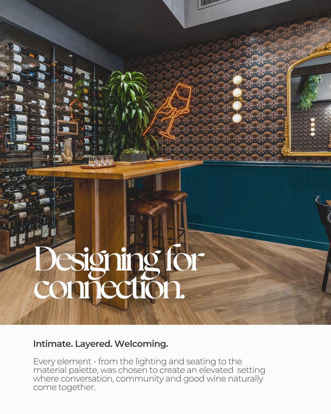 Great hospitality design isn&rsquo;t only about how a space looks - it&rsquo;s about how it brings people together.

For @mogasu_ca, the vision was to create an elevated wine bar that still felt intimate, comfortable and genuinely welcoming. A place 