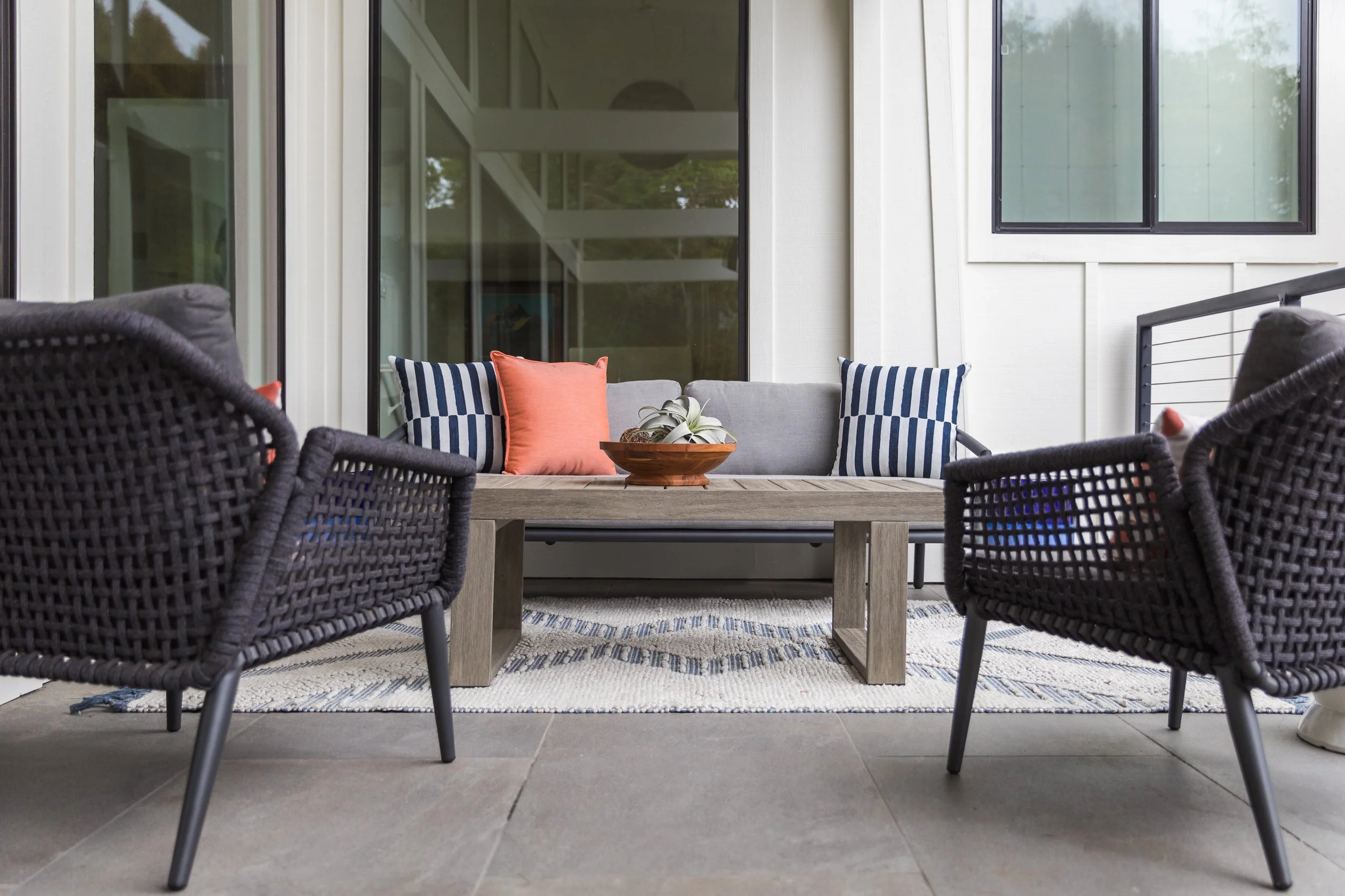 Studio SQUIRE | Interior Design | Marin and SF Bay Area | Mill Valley, CA | Outdoor Design Project Outdoor Lounge Area
