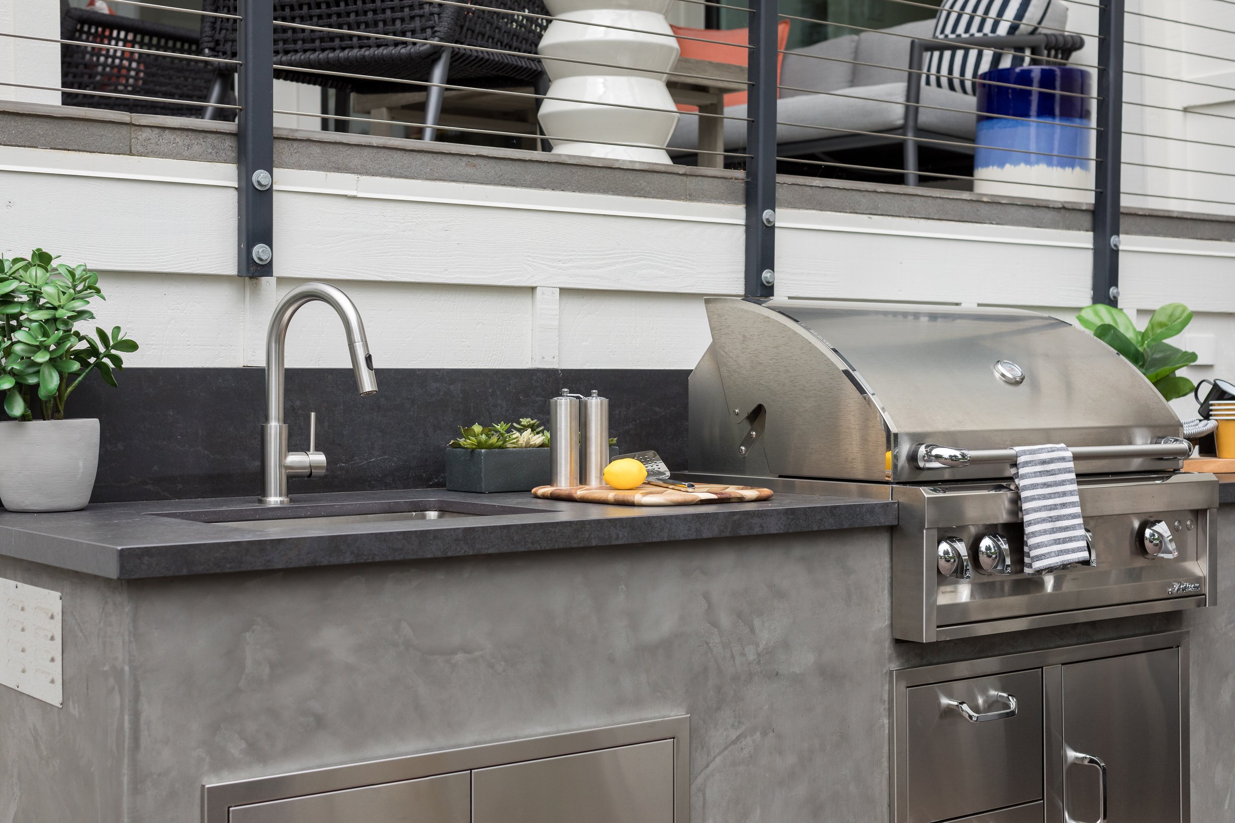 Studio SQUIRE | Interior Design | Marin and SF Bay Area | Mill Valley, CA | Modern Outdoor Kitchen