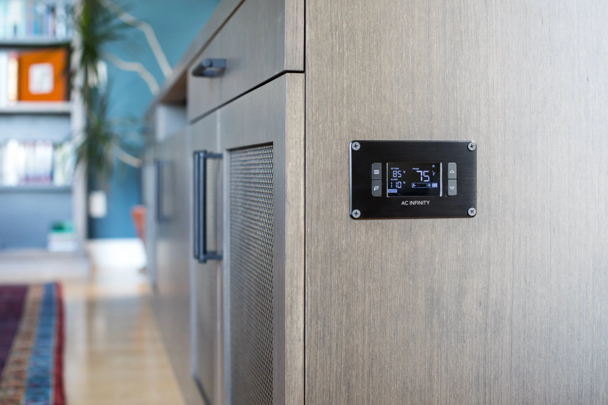 Studio SQUIRE | Interior Design | Marin and SF Bay Area | Custom Media Cabinet | Temperature Control