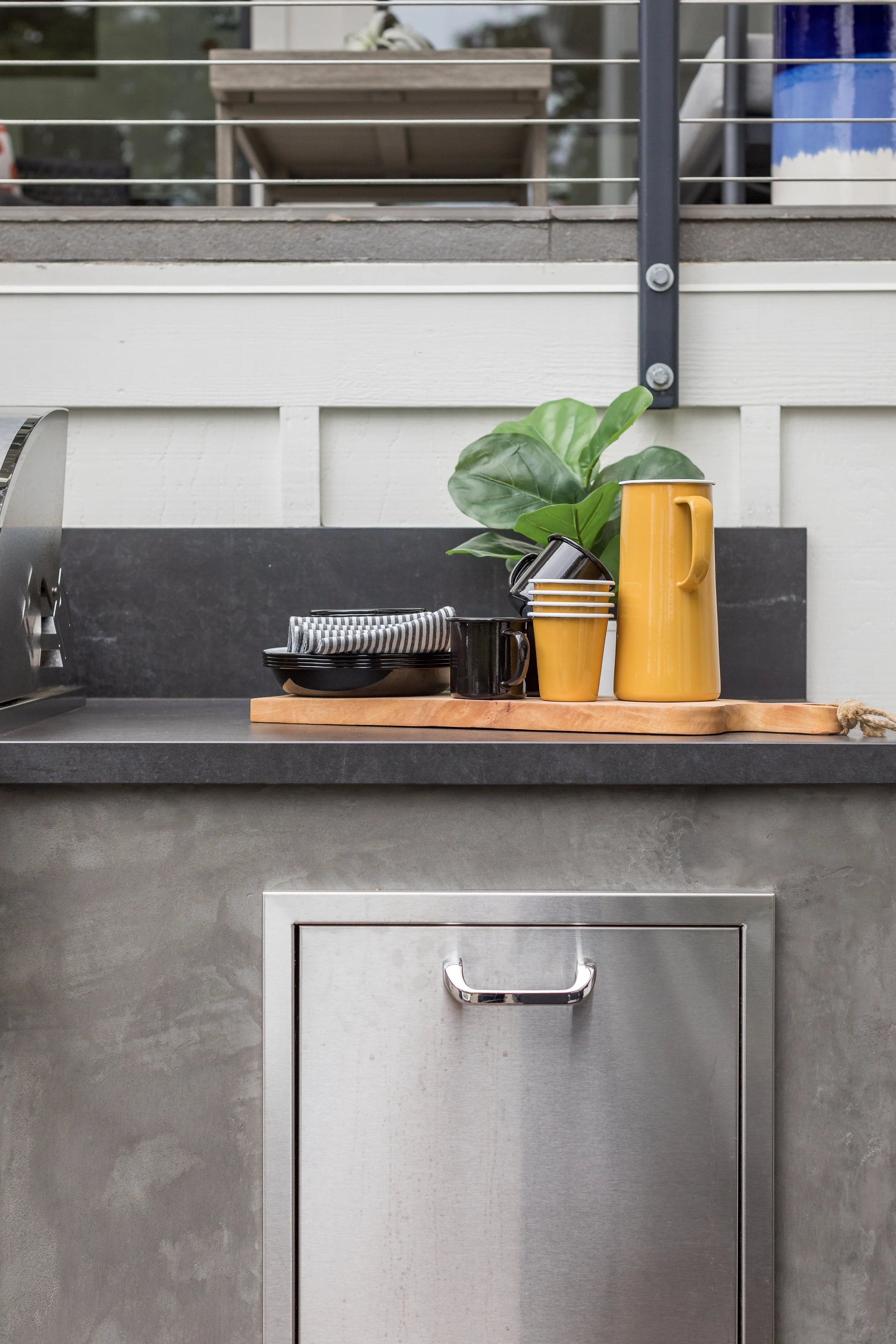 Studio SQUIRE | Interior Design | Marin and SF Bay Area | Mill Valley, CA | Built-in Pull-Out Trash