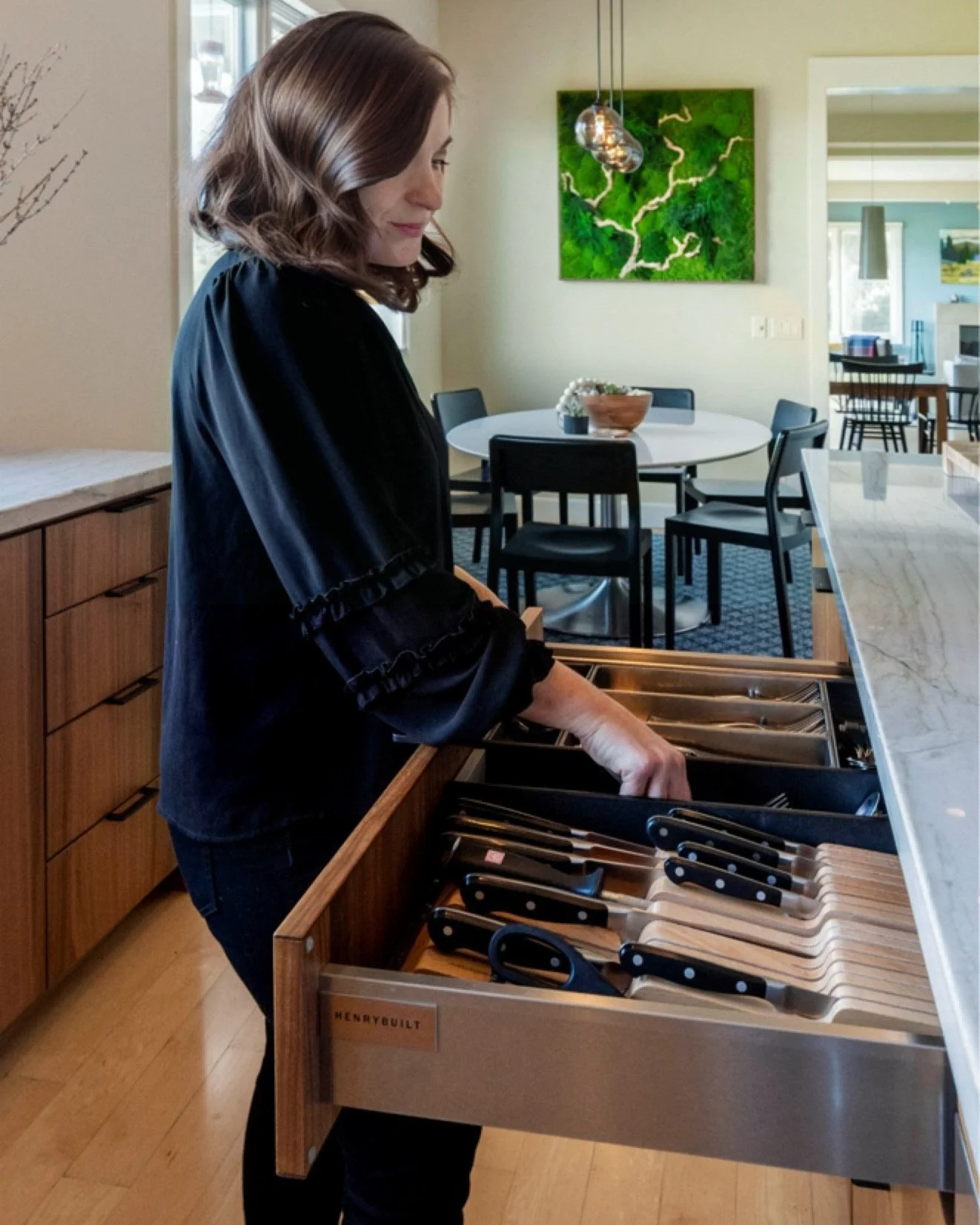 Studio Squire | Interior Design | Marin and SF Bay Area | Custom DrawerOrganizer