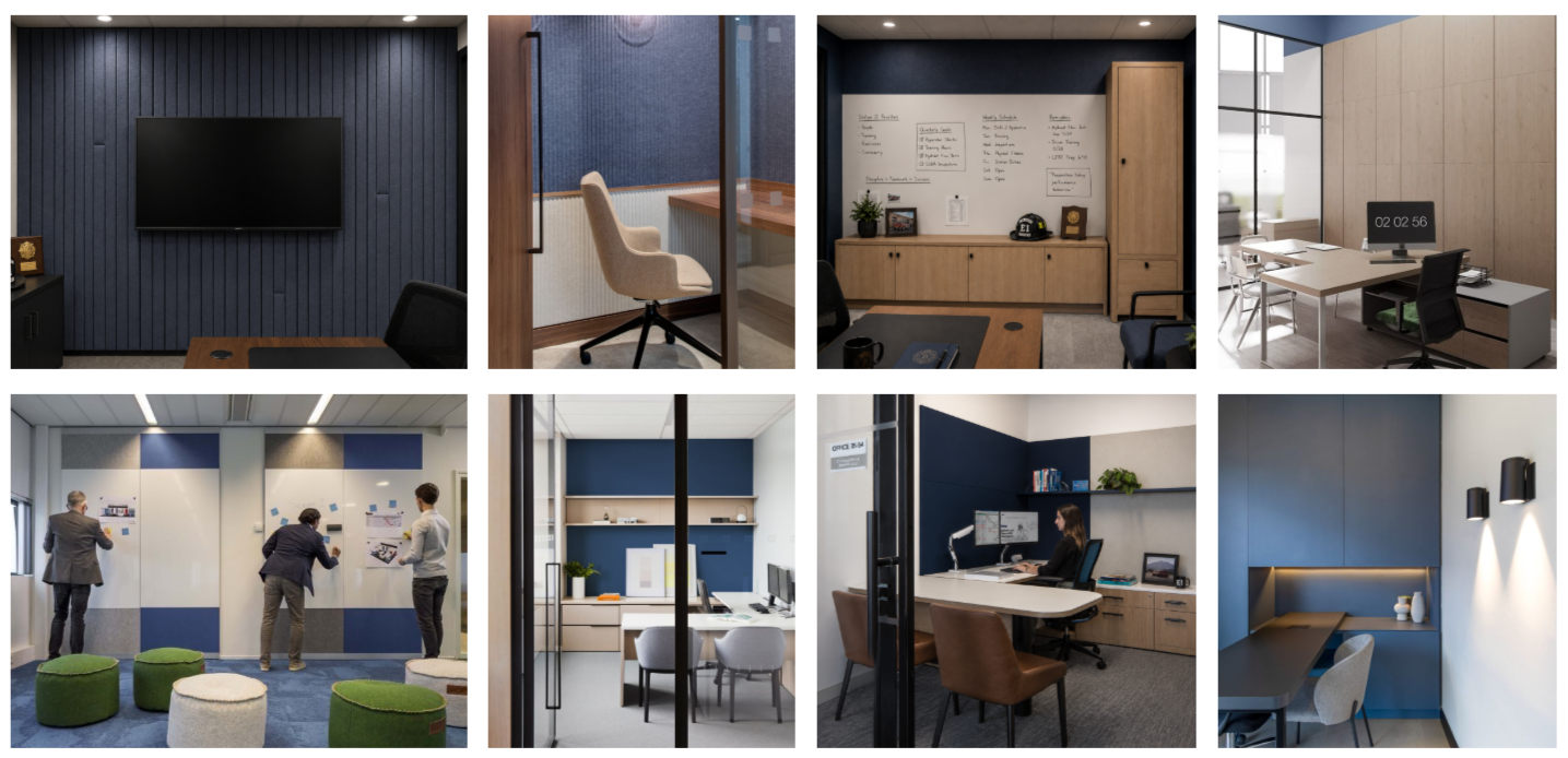 Tiburon Fire Station #11 renovation in Tiburon private offices inspiration board by Studio SQUIRE