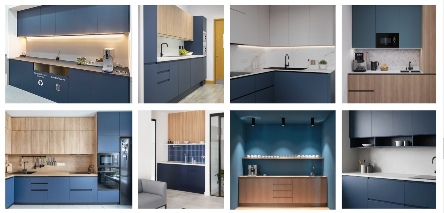 Tiburon Fire Station #11 renovation in Tiburon break room inspiration board by Studio SQUIRE