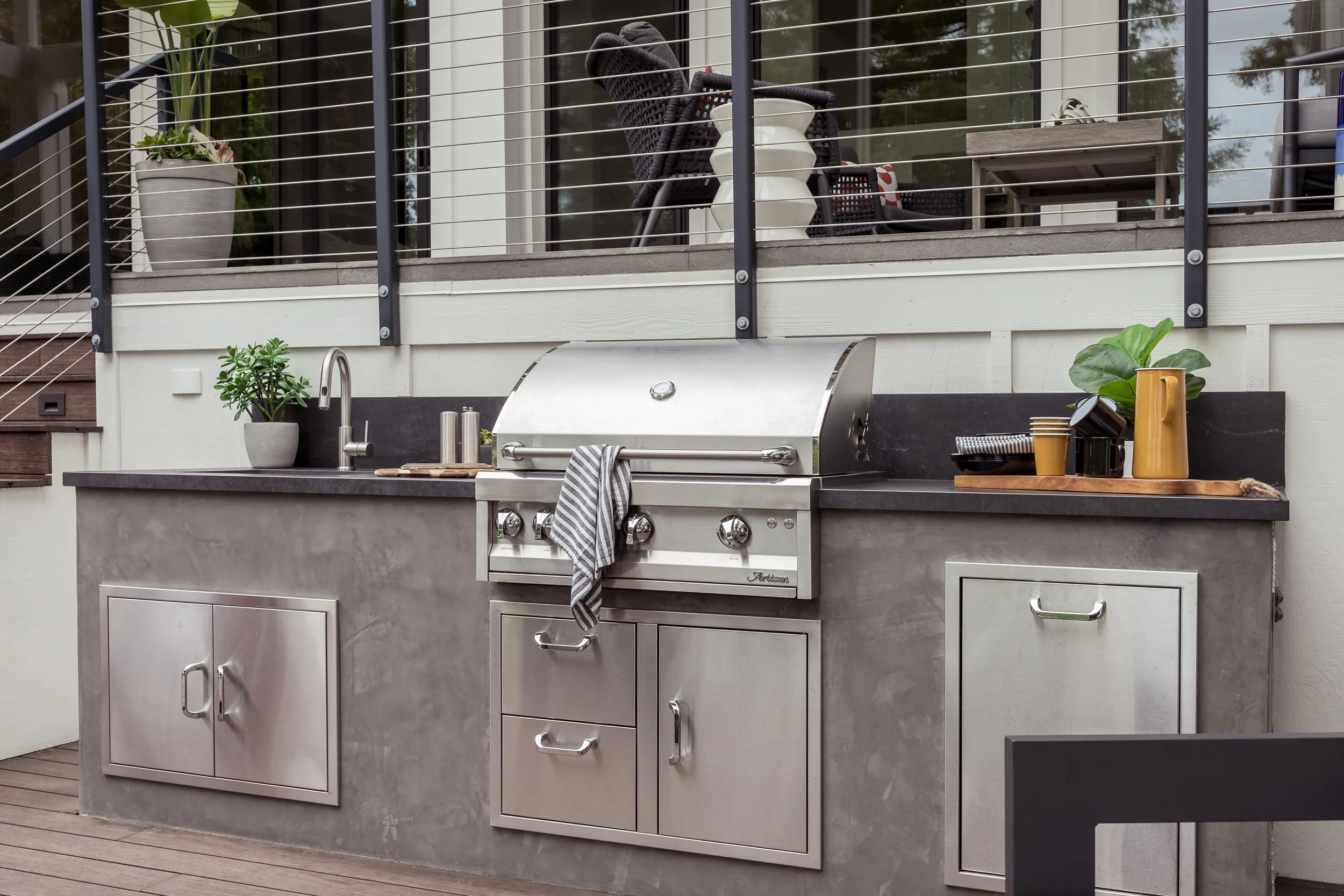 Studio SQUIRE | Interior Design | Marin and SF Bay Area | Mill Valley, CA | Outdoor Kitchen Design