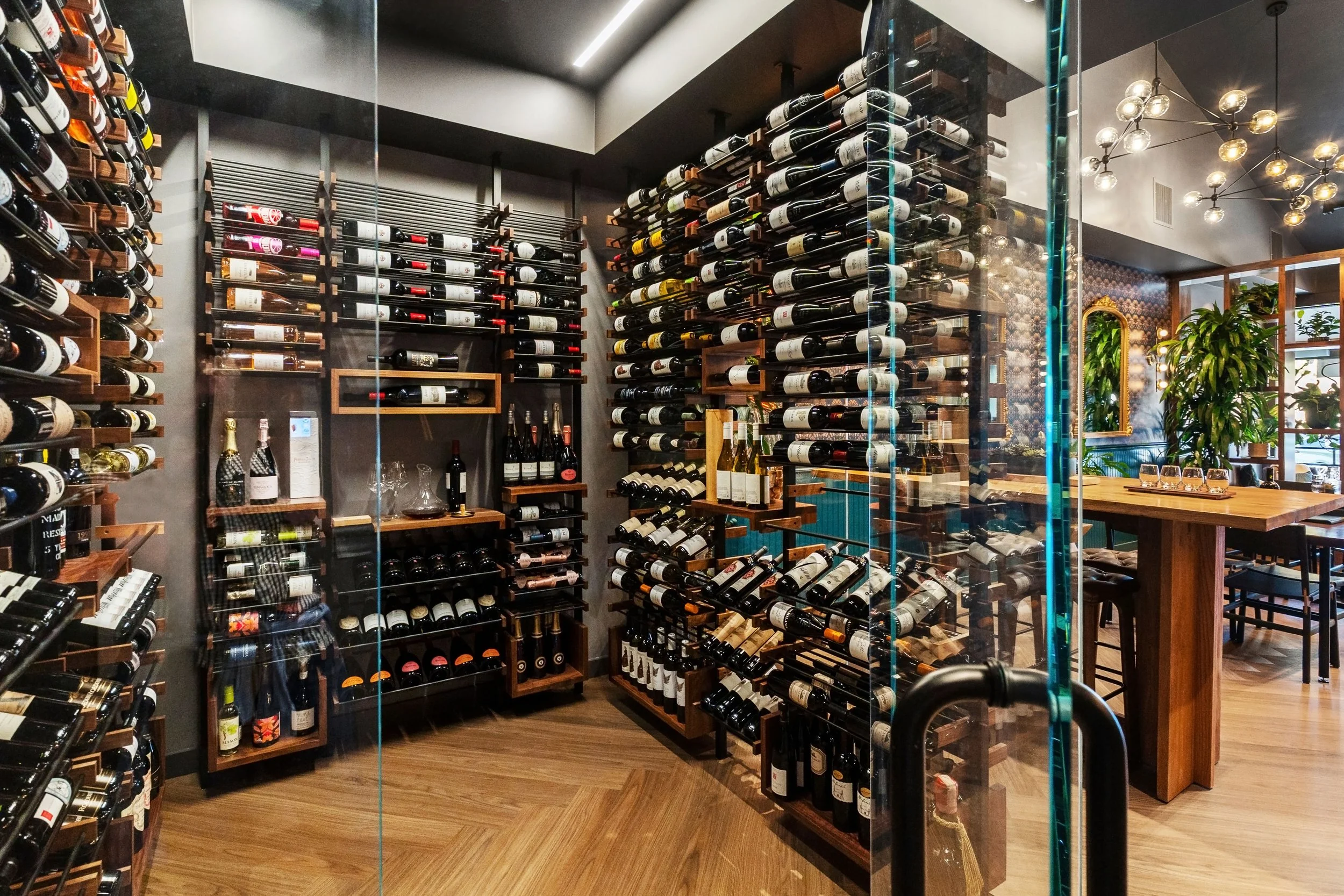 Studio Squire | SF Bay Area | Marin County | Tiburon, CA | Wine Bar | Cove Shopping Center | Wine Cellar | Modern Design