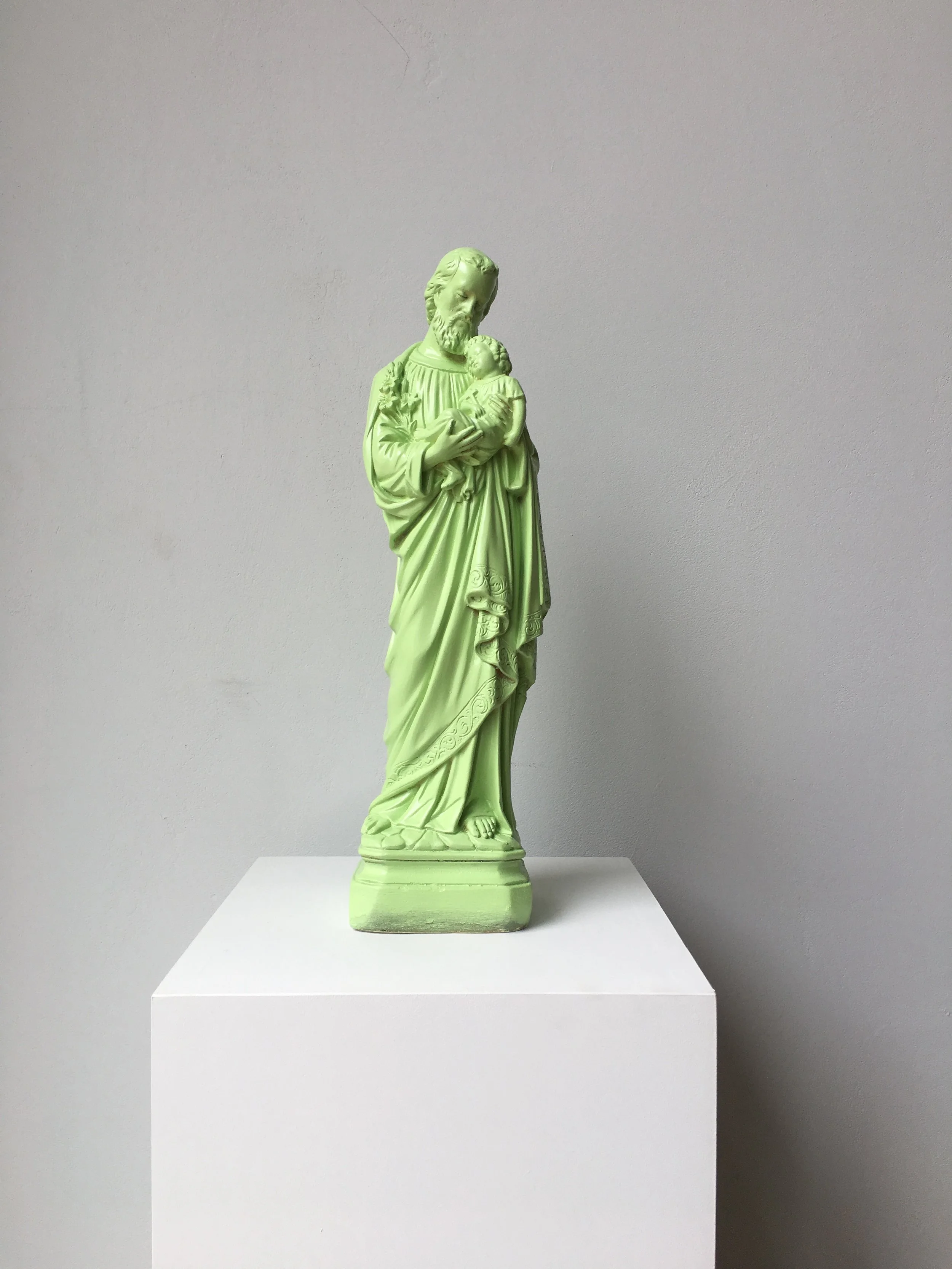 My Father, 2014, acrylic and enamel on plaster, 17 1/2 x 7 x 6 1/2 inches (44.45 x 17.78 x 16.51 cm)