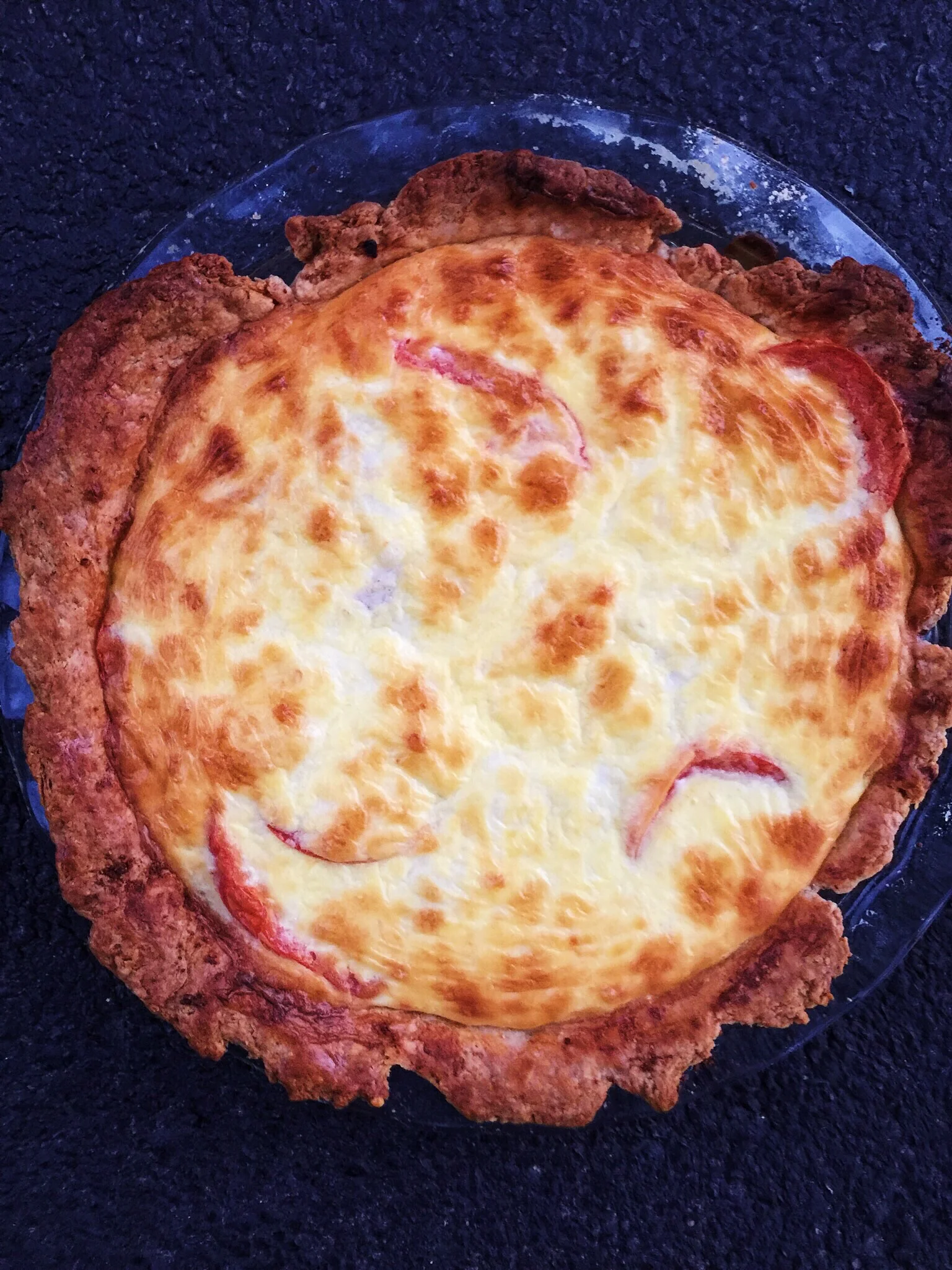 Cheesy Tomato Pie