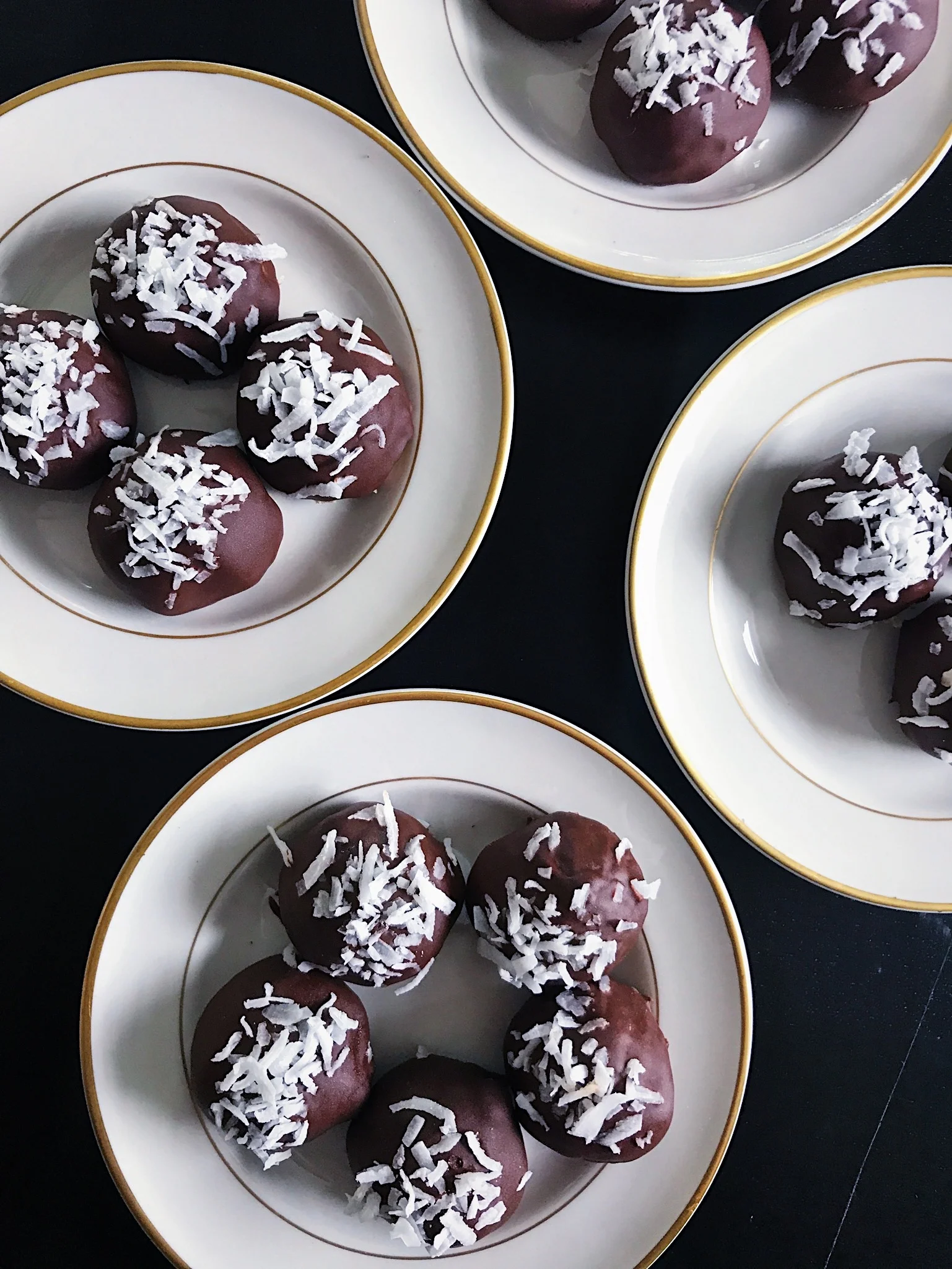 Chocolate Coconut Cookie Truffles
