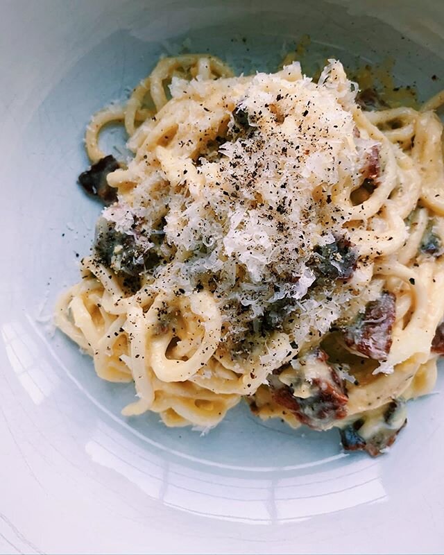 honestly shocked to learn all the things we can still cook while also pretty drunk&mdash;ramen carbonara ✔️ #nytimescooking #beapal #sendnoods #ramencarbonara