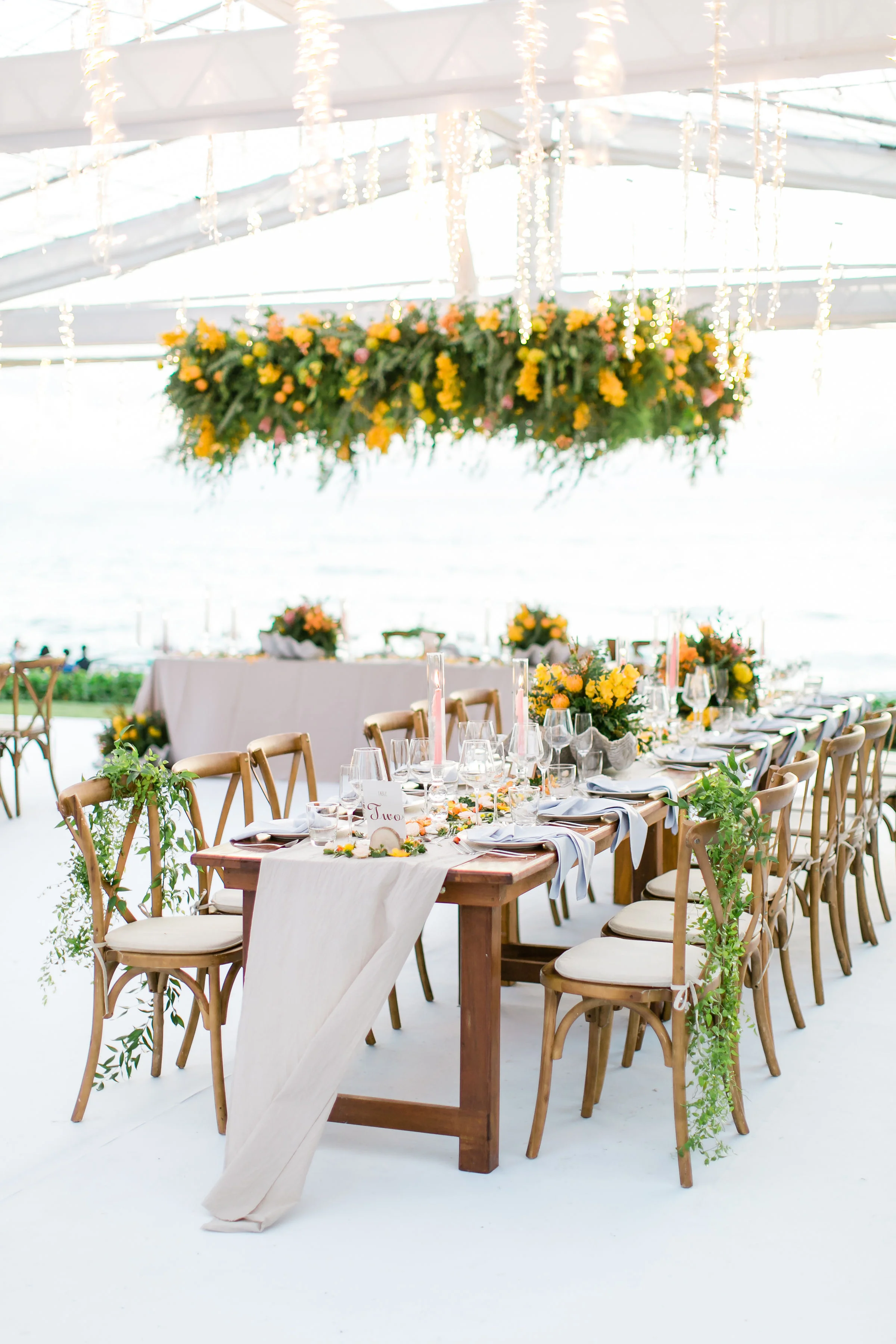 Reception decor at Thailand wedding