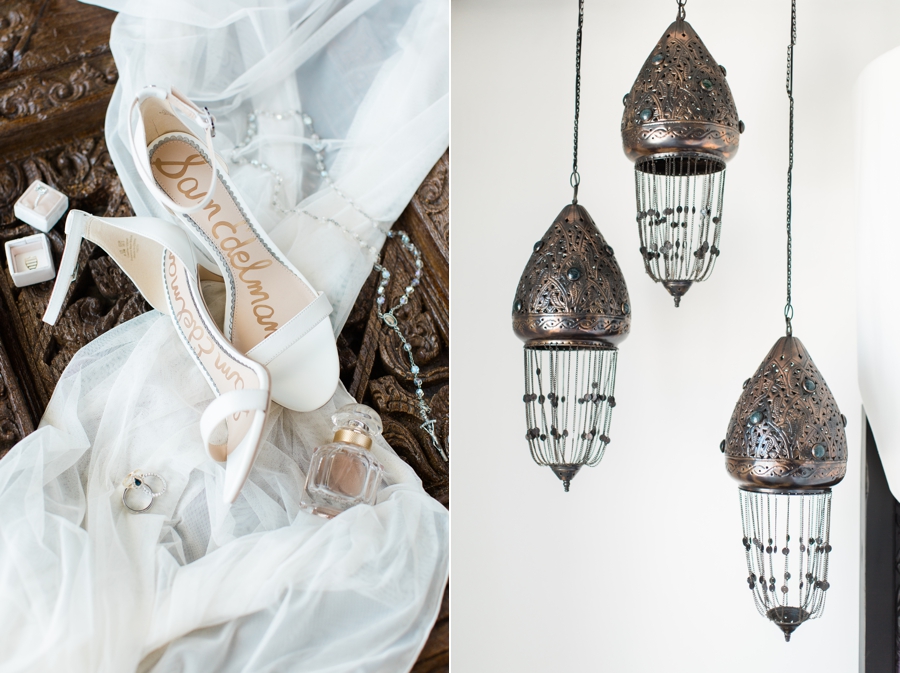 Mexico wedding bridal details