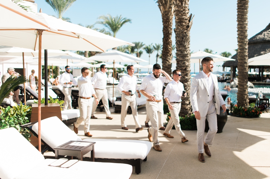 Groomsmen at Cabo Azul resort
