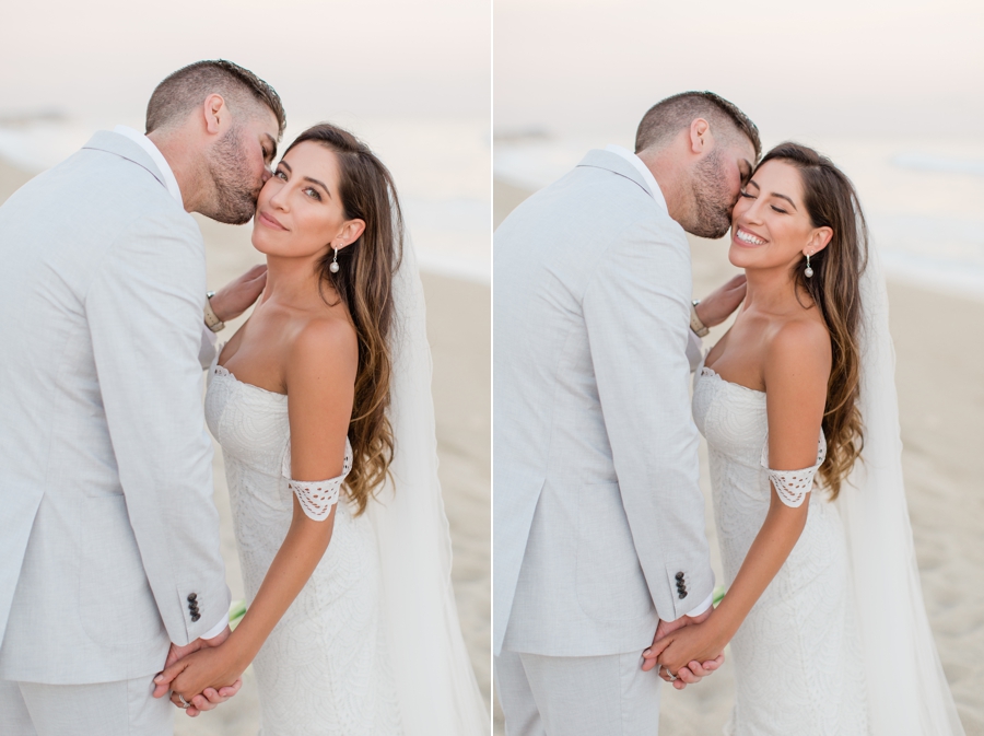 Beach bride in Grace Loves Lace