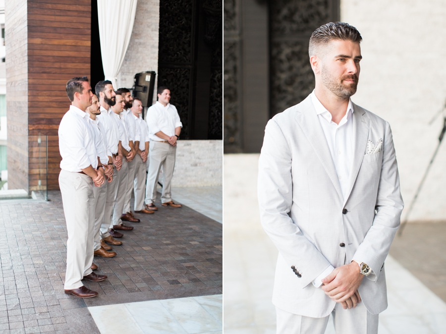 Beach wedding ceremony