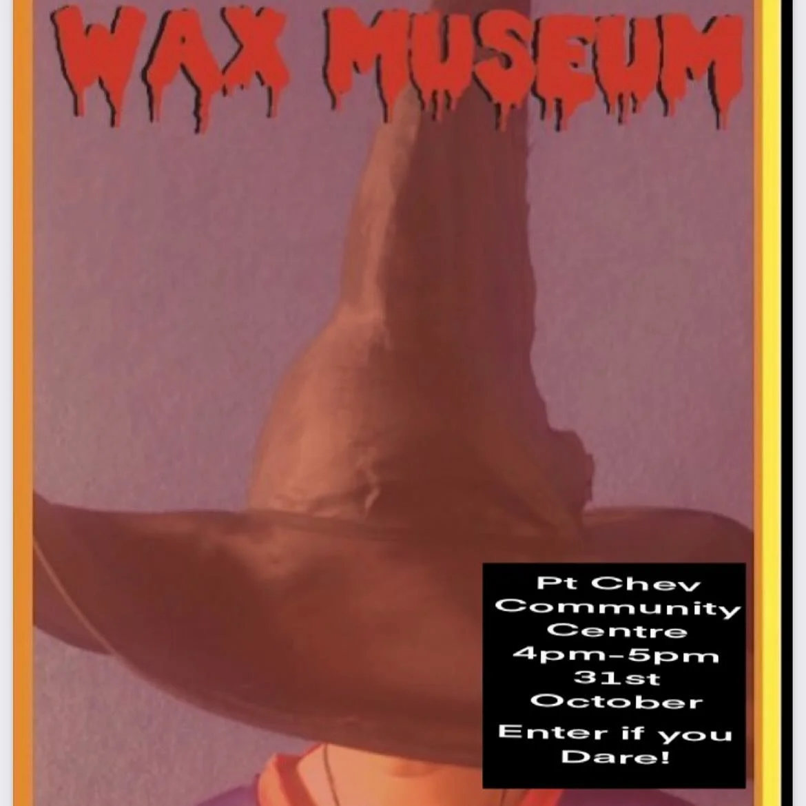 Look who&rsquo;s back for Halloween?! 👀 
Pt Chev Community Centre invite you to our scarily SPOOKTACULAR Halloween event at the Pt Chev Pumpkin Hub...
Thursday 31st October, 4-6pm
Featuring the Pt Chevalier Drama Club&rsquo;s &lsquo;Wax Museum&rsquo