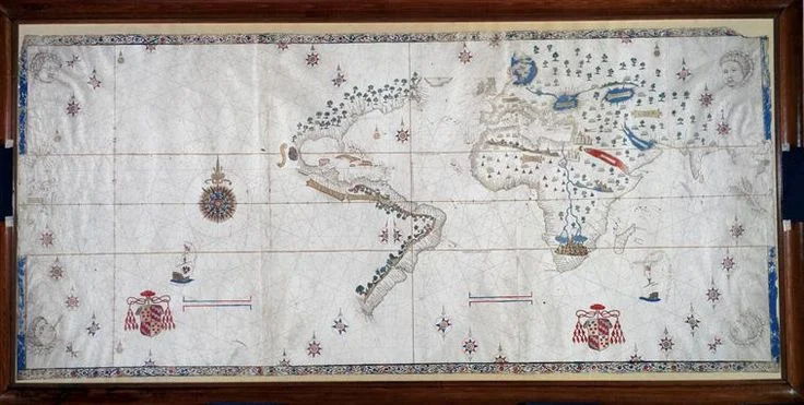European world map 66 years later, in 1525