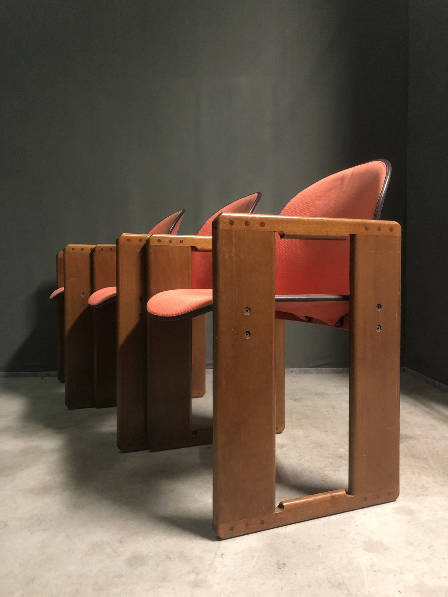 Set of 3 Dialogo dining chairs by Afra and Tobia Scarpa for B&B