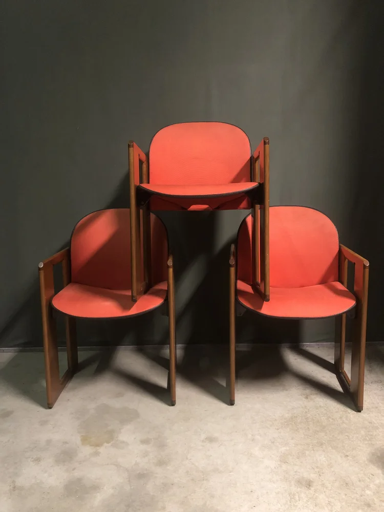 Set of 3 Dialogo dining chairs by Afra and Tobia Scarpa for B&B