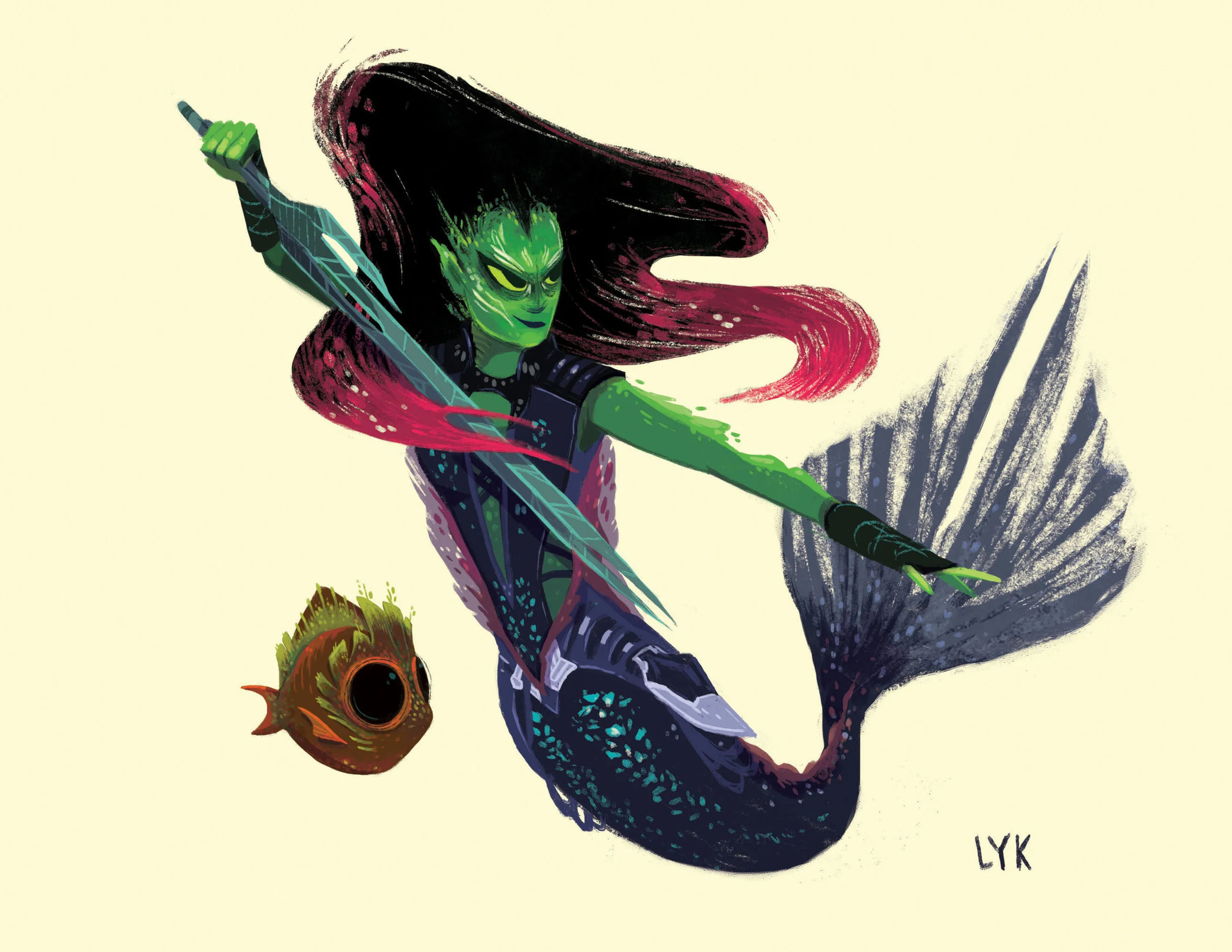 Gamora Mermaid & Groot