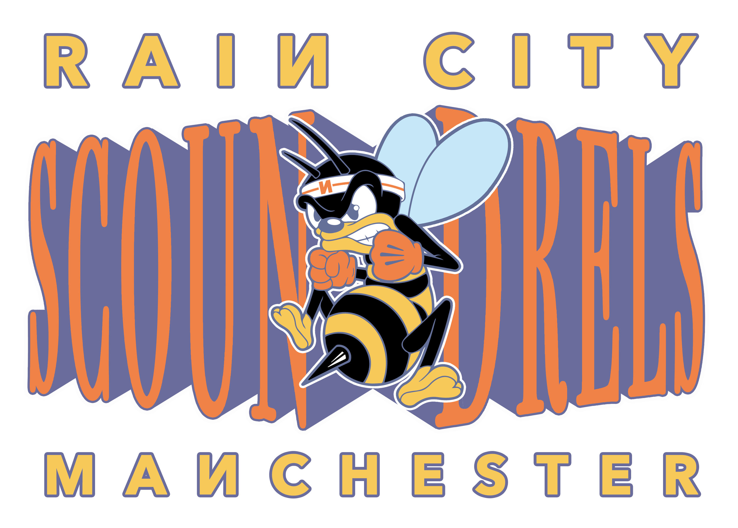 Rain City Scoundrels design for rain's Manchester pop-up shop