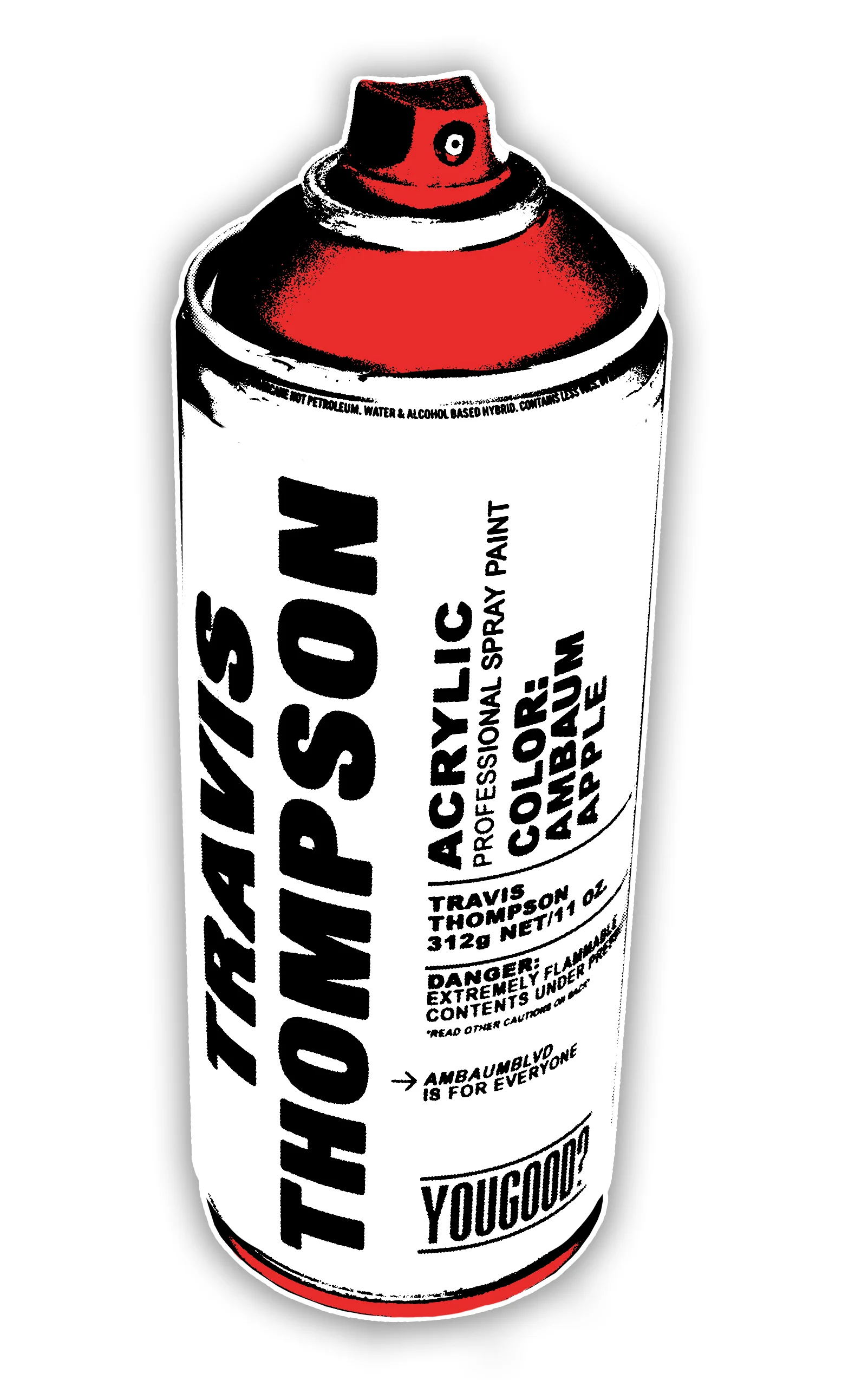Spray Can Design for Travis Thompson