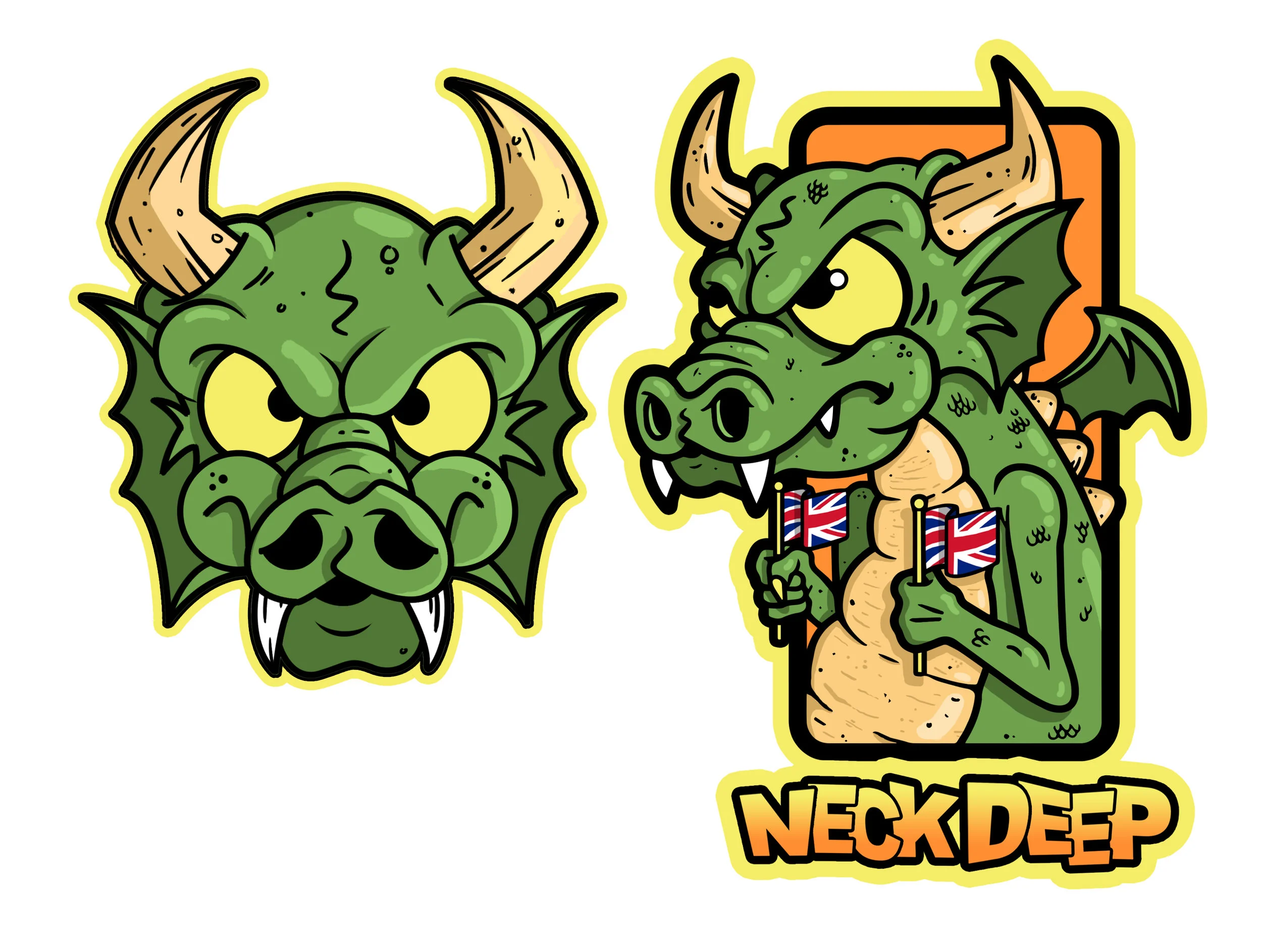 Unreleased design for Neck Deep