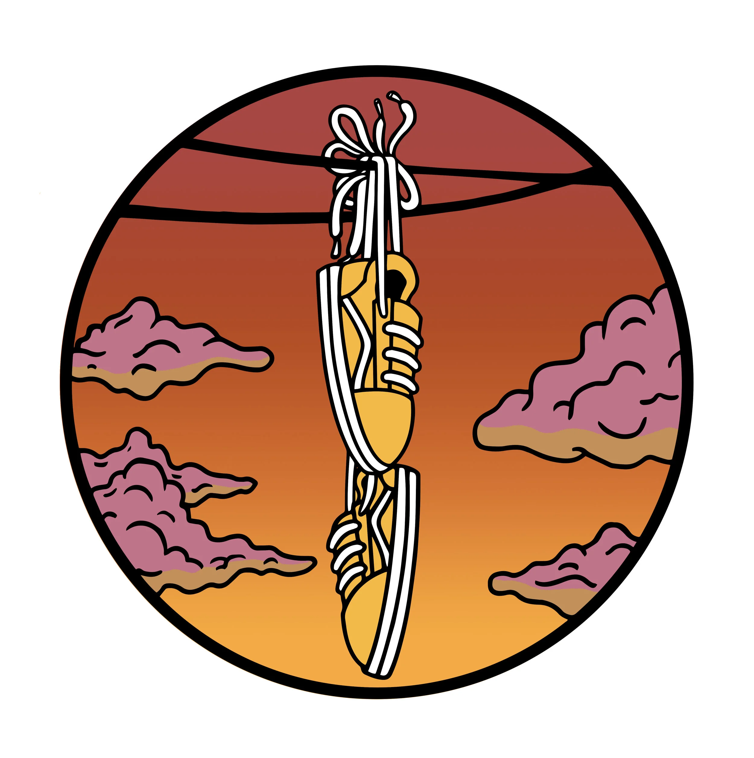 Backpack patch design for Travis Thompson