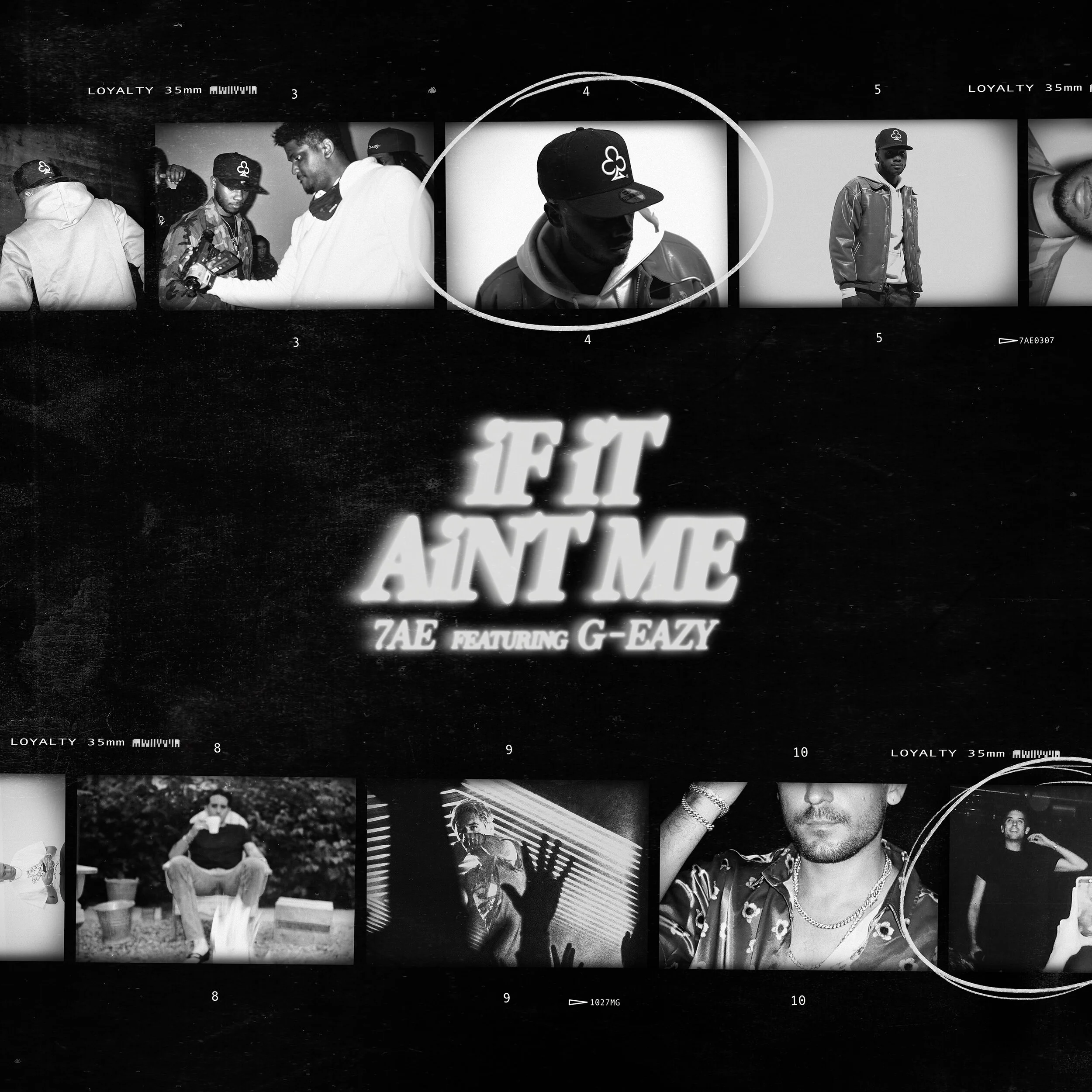 Single artwork for 7AE ft. G-Eazy / Bottom middle and far right photos of G-Eazy by Mike G. The remainder of photos c/o Rayno and Blizzy