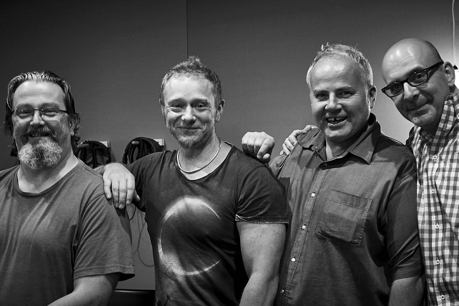 Recording at Pughouse Studios, January 2017 Niko Schauble, Kim May, Mark Fitzgibbon, Me