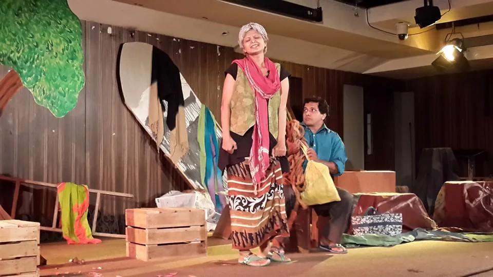  A performance of the play 'Voices Within Me' on 23 August 2014 at the Sanskruti Bhavan, Panjim, Goa.