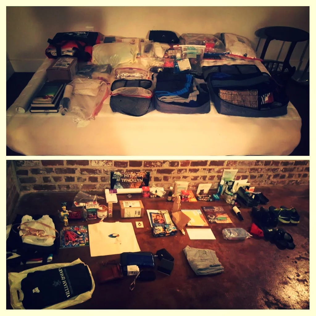  A deconstruction of R. Benedito Ferrao's packed suitcase.