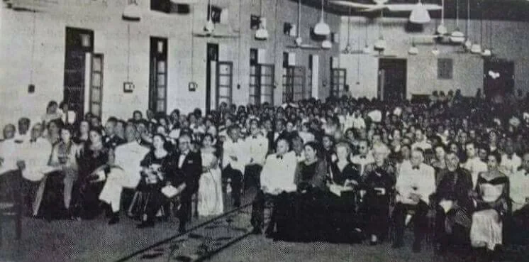 Colonial Panjim society attending a soiree, c. 1950s.