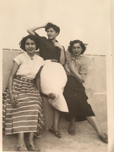Alba (my mother) and fellow teachers, Kuwait, mid-1950s