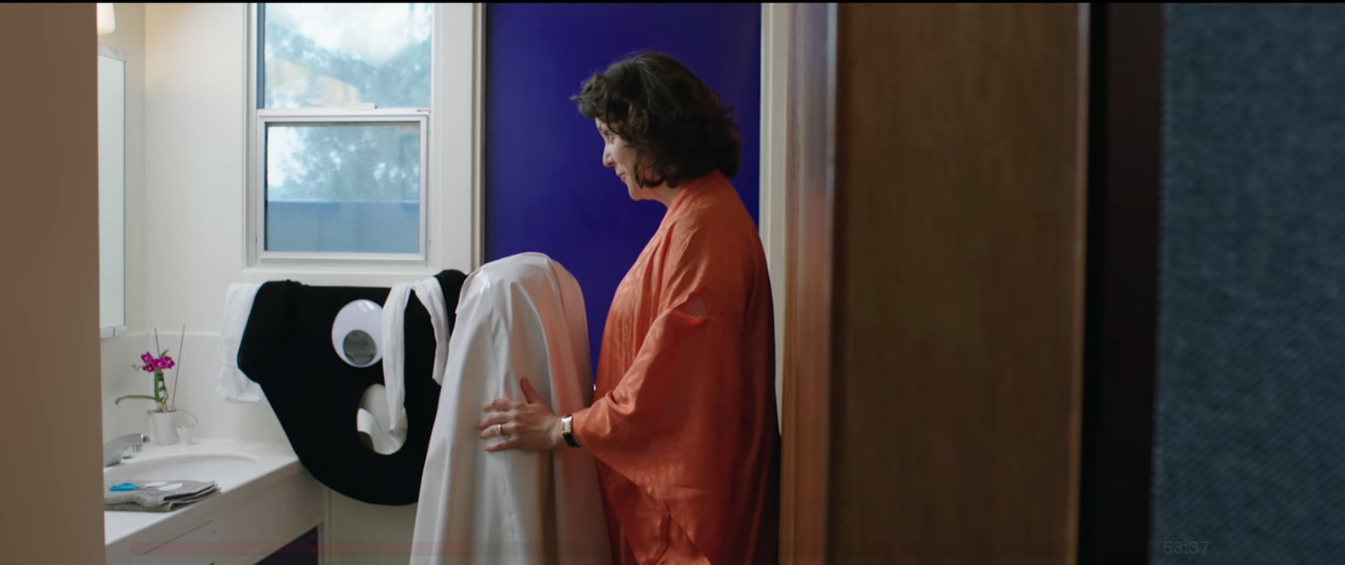 "The Birthday Party," a mother prepares a new costume for her daughter's costume party.