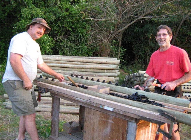 Nathan & Jerry joined us for three weeks to do a major extension on our electric fence. Jerry also made all the beautiful verse signs scattered throughout our prayer garden, a blessing to many a guest.