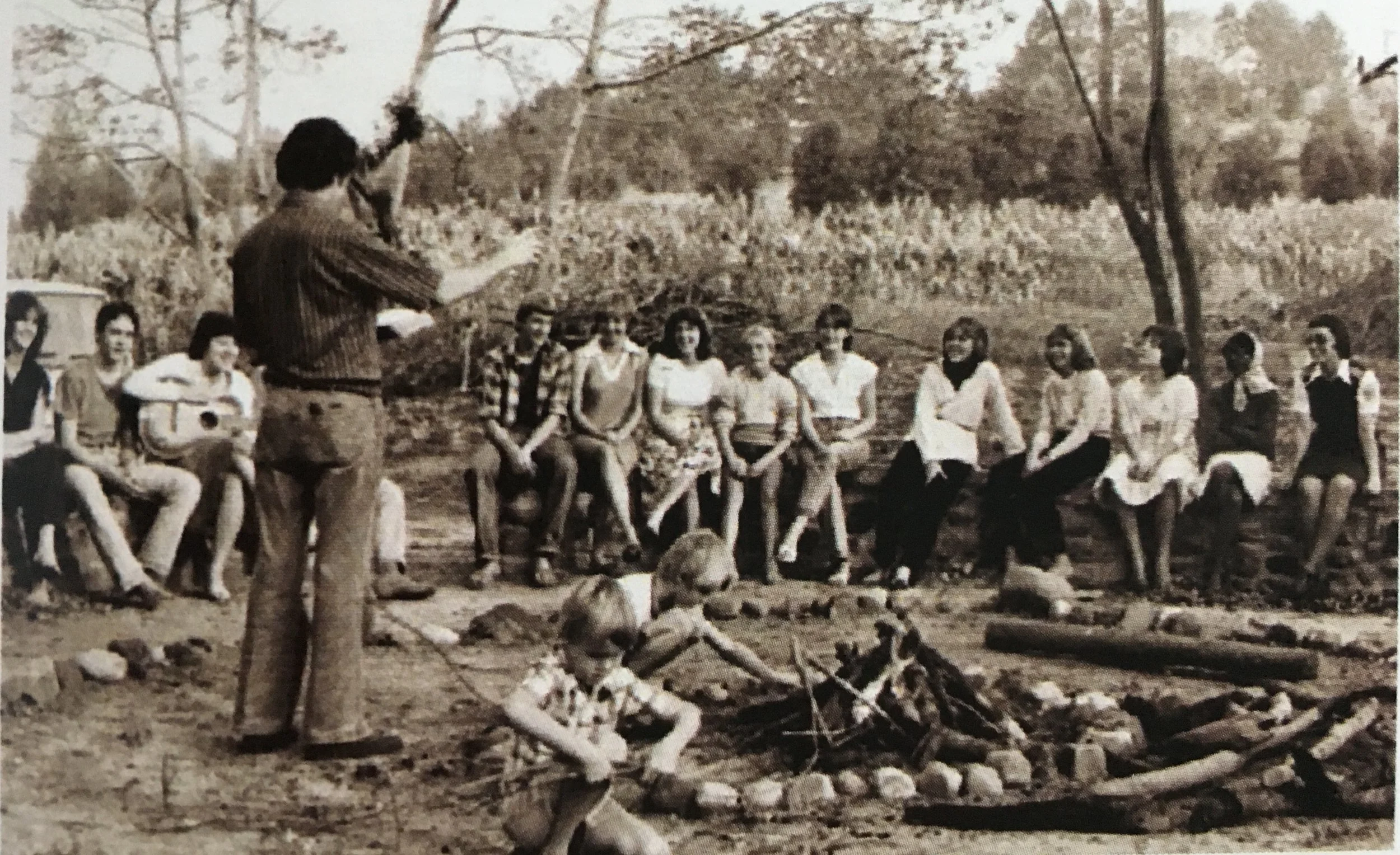 "We cut a path down and built the fire circle and break. We held our first Easter sunrise service here."