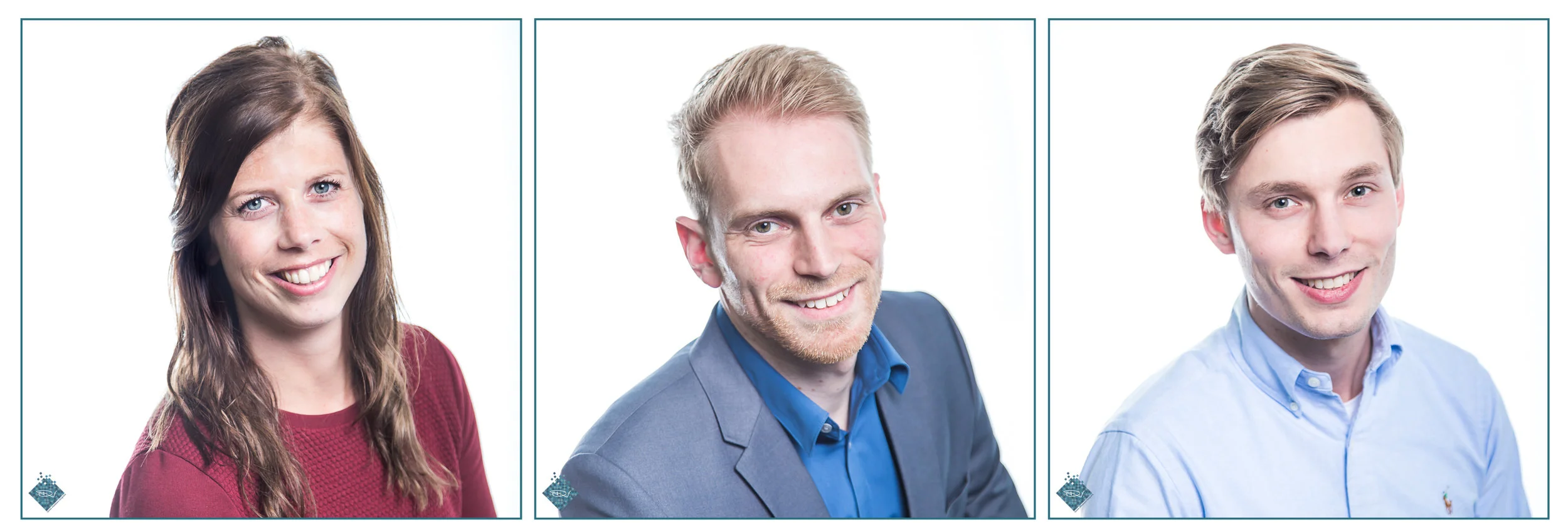 Deze headshots werden gemaakt met het Westcott Lastolite HilIte achtergrondsysteem