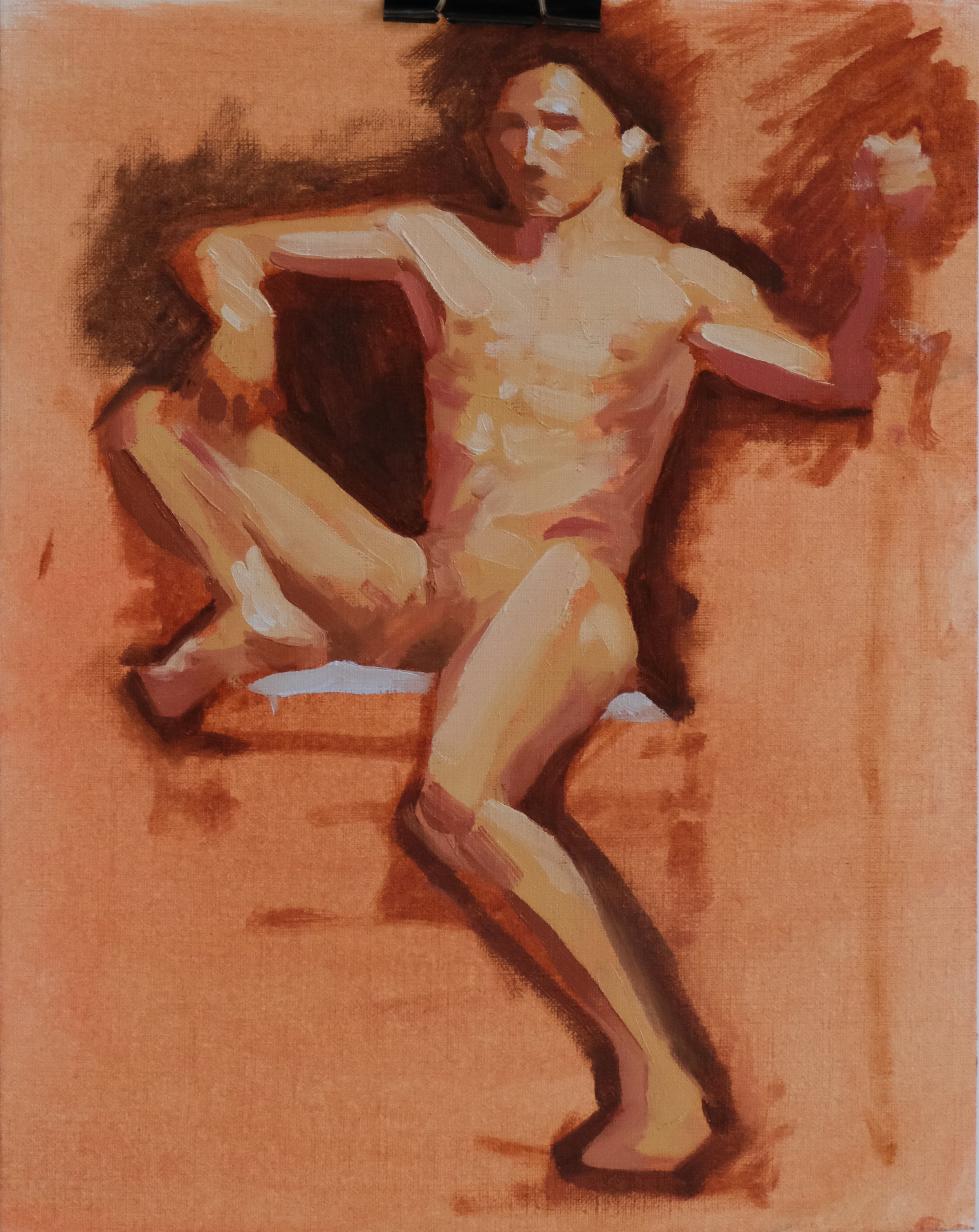 03-04-2025 2Hrs, 9x12 Oil on Paper unprimed