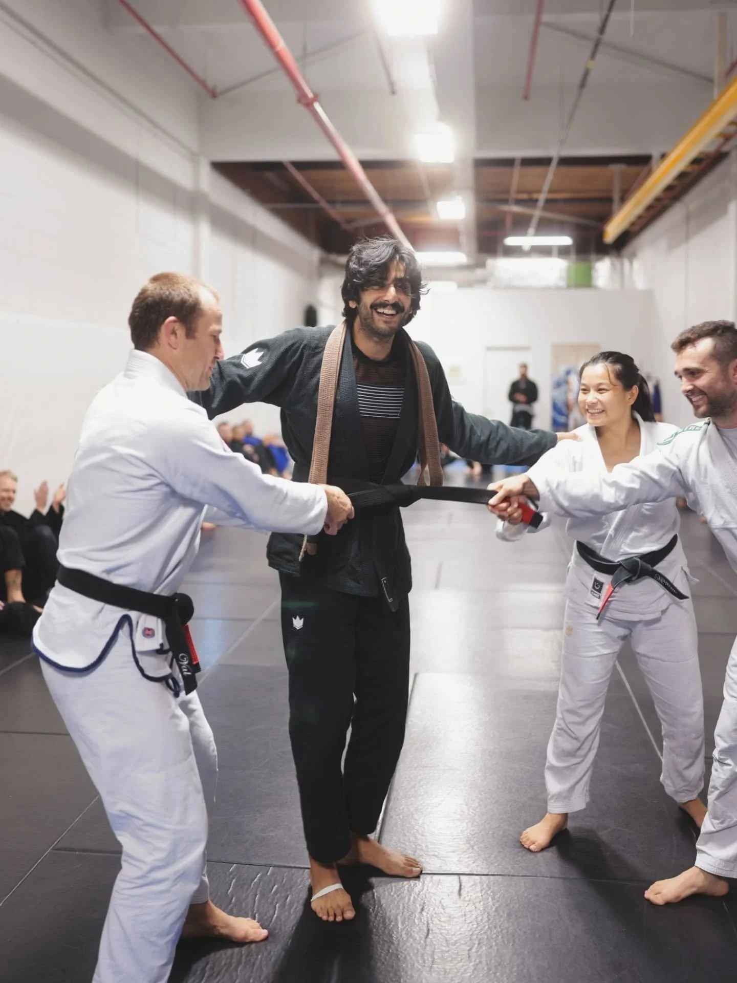 I was very honored to receive my black belt from @val.astraverkhau @mizumtl  yesterday. It's been 14 years since I joined my first BJJ gym in London. Since then I've bounced around a bit, life has changed a lot since I was a carefree young man in my 