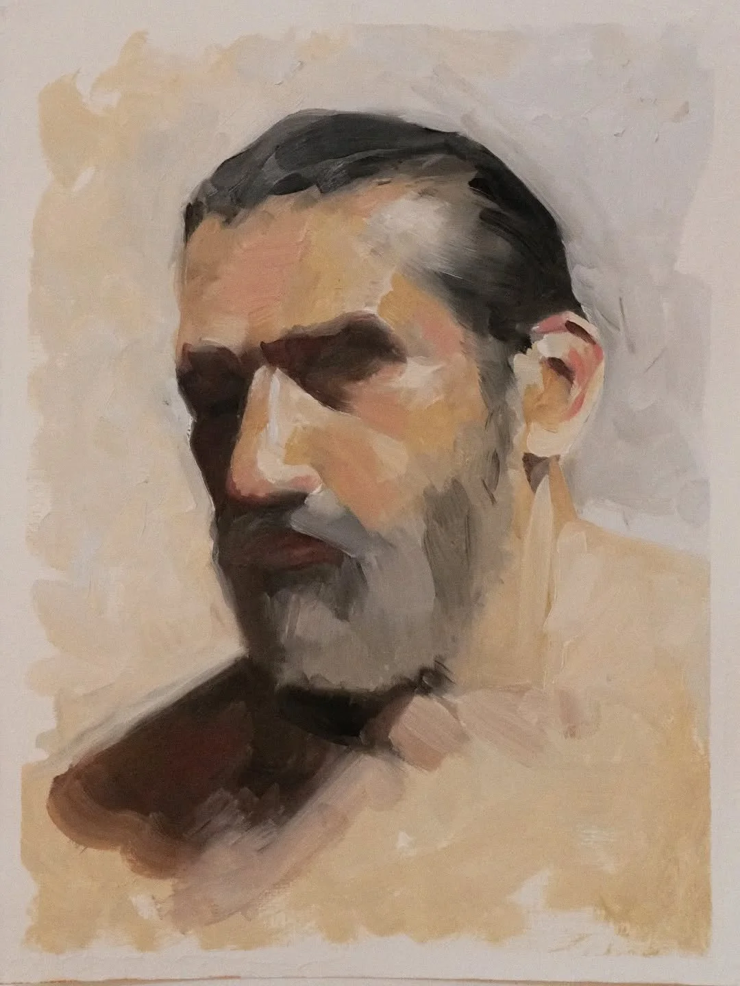 Last night's figure session @figuramtl 
#montrealartist 
#oilpainting 
#figurepainting 
#portraitpainting