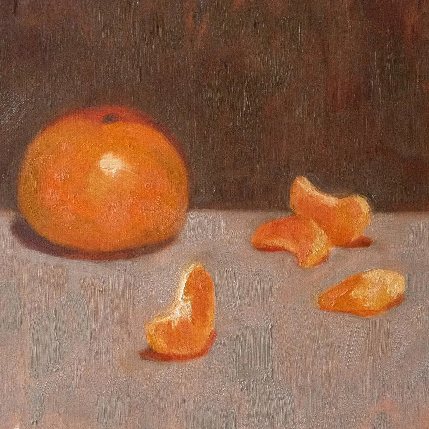Would legit eat that middle one 🍊

9x12 Oil on Canvas paper, DM if interested.

#montrealartist 
#montrealart 
#clementine 
#stilllife 
#oilpainting