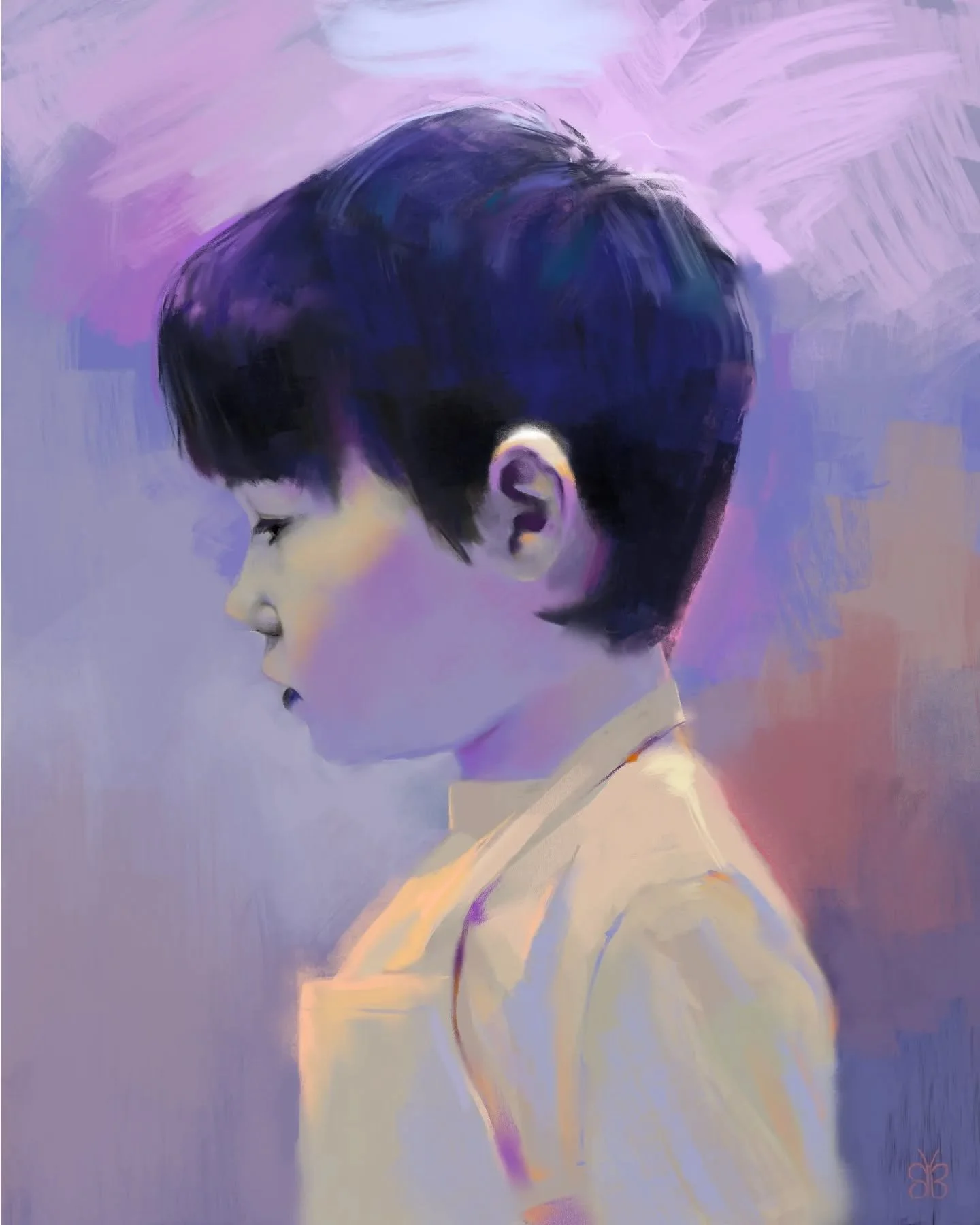 My little nephew the cookie chef. 16x20" digital paint. 2026

#montrealartist 
#montrealart 
#portrait 
#portraitpainting 
#figurepainting