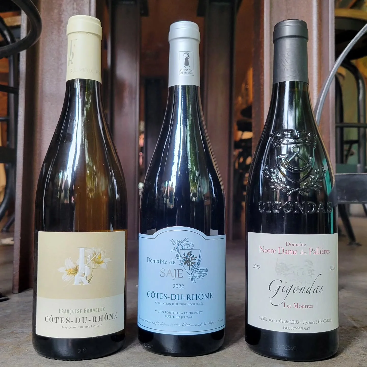 🍷🍷 Southern Rh&ocirc;ne 🍷🍷

The Rh&ocirc;ne Valley is one of France&rsquo;s oldest and most storied wine regions, where vines have flourished since Roman times. At this tasting, we&rsquo;ll highlight three expressions of its diverse terroirs: the
