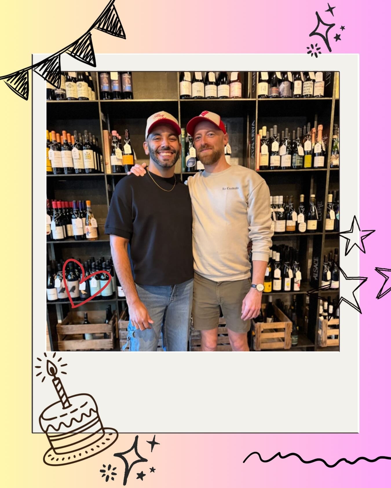 WINE TASTING: EF &amp; JL BDAY BONANZA

This week we celebrate two of our part-timers!  @eric_of_1984 has been a part of the VinoTeca staff for 7 years and @jeanlucrivera for close to 2! They also happen to share a birthday week!  Katie and Janeen ha
