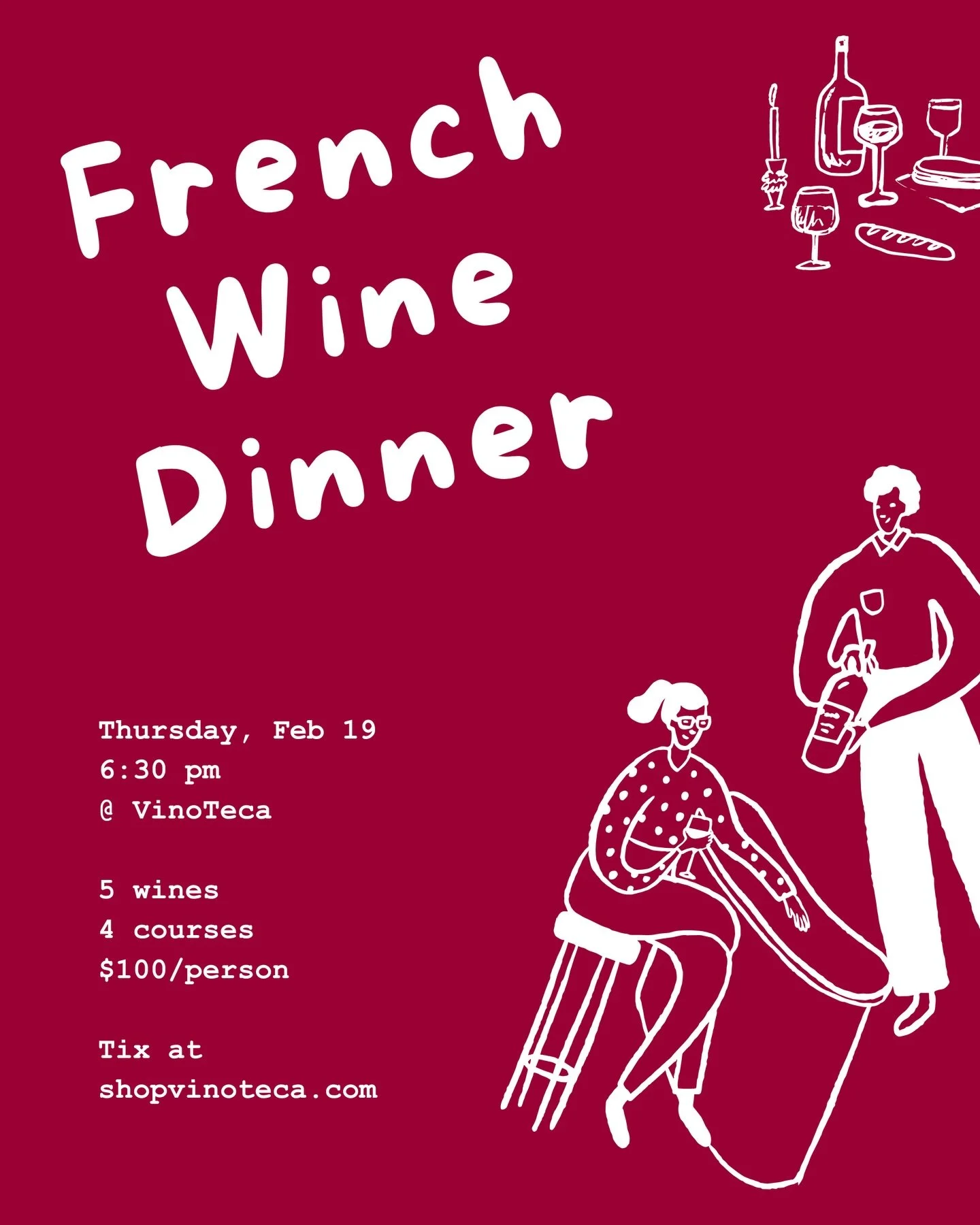 🍽️&nbsp;Feb 19: French Wine Dinner&mdash;Loire Valley 🍽️&nbsp;
The Loire Valley&rsquo;s cool climate and diverse soils produce some of France&rsquo;s most precise, food-friendly wines. In our humble opinion, the Loire does it all. From stunning spa
