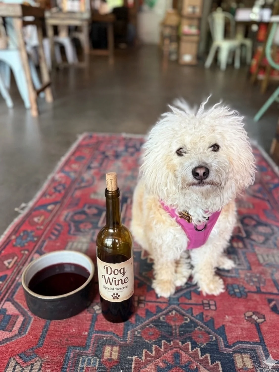 A-PRUE-VED! 🐶 We&rsquo;re excited to announce that we now serve wine made specially made for dogs. Chateau du Chien produces multiple wines including Chardognay, Zinfurdel, and Pawsecco. 

Come try a flight, today only! Must be 21+ to participate (i